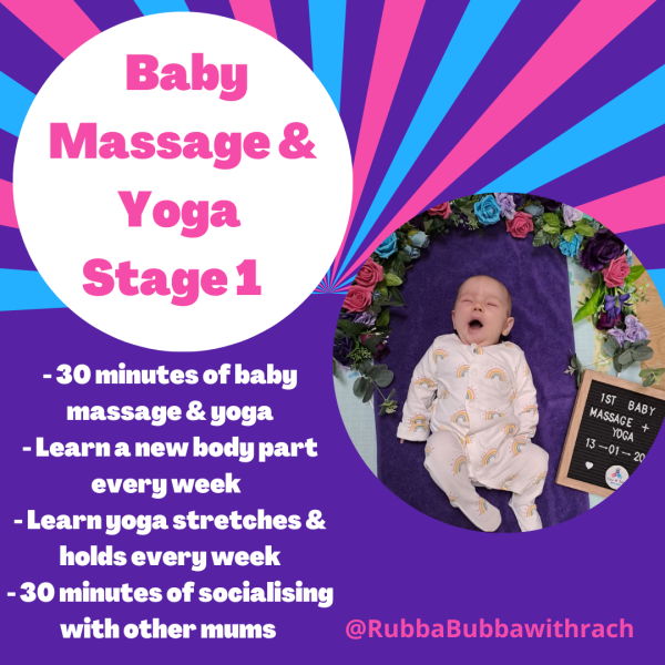 Baby Massage, Yoga, Sensory and Messy Play Classes