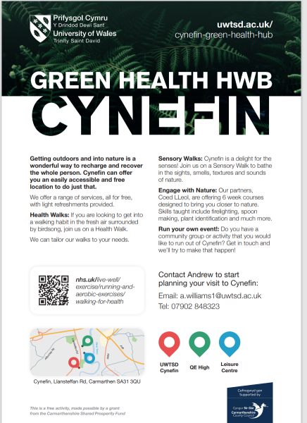 Use of Cynefin Green Health Hwb