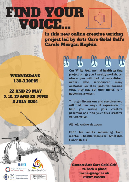 Find your voice- creative writing project with Creative Communities
